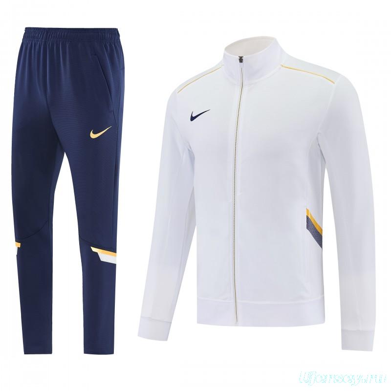 2026 NIKE White Full Zipper Jacket + Long Pants