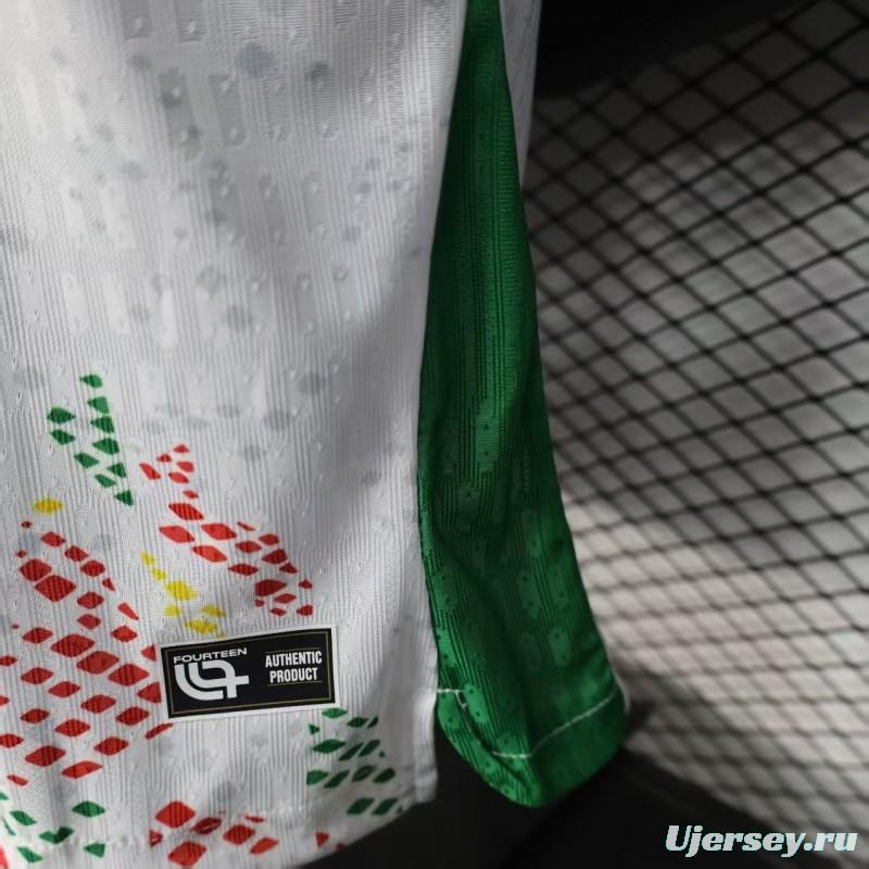 2026 Player Version Cameroon Home White with Red, Dot Pattern Jersey