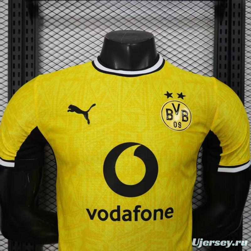 25/26 Player Version Borussia Dortmund Yellow with Black Trim Cup Jersey