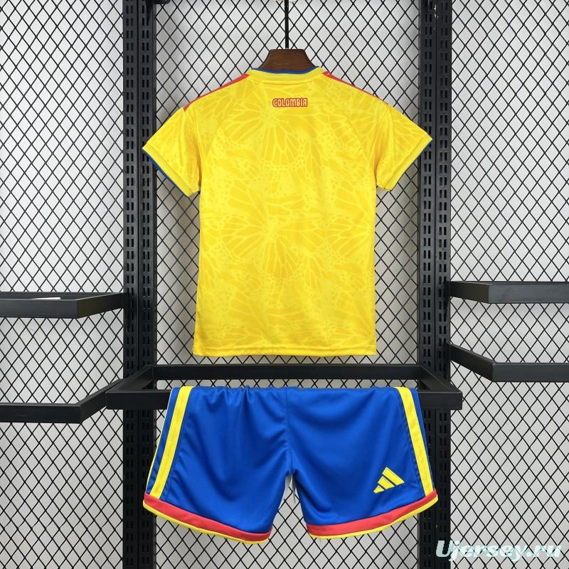 2026 Kids Colombia World Cup Home Kit