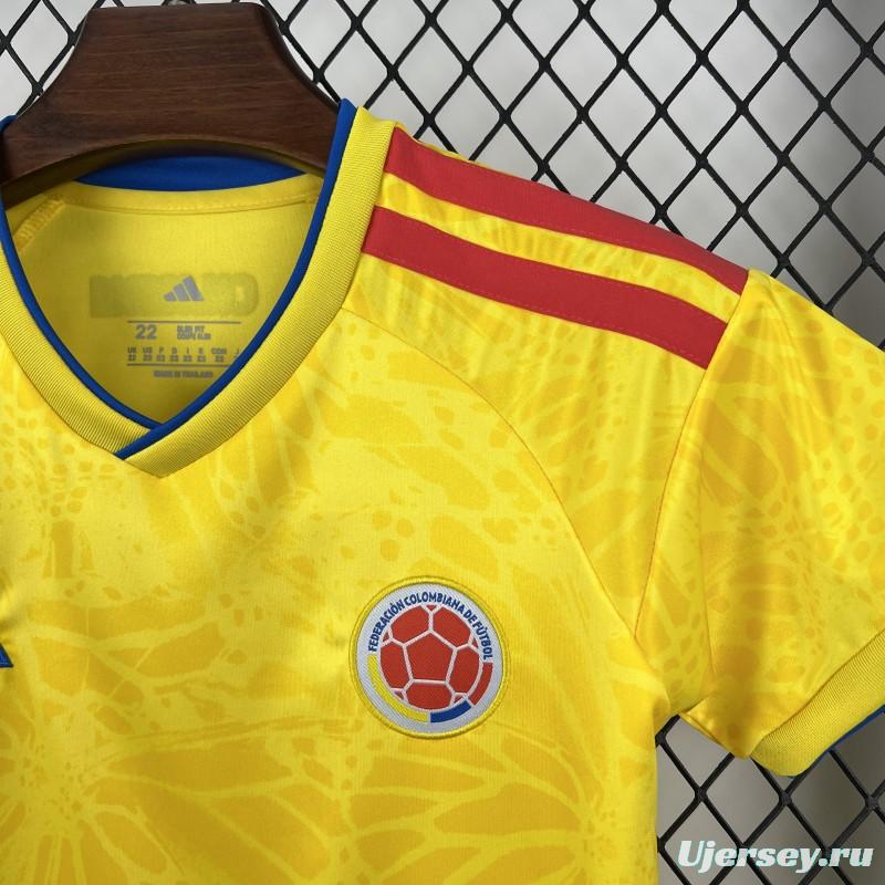 2026 Kids Colombia World Cup Home Kit
