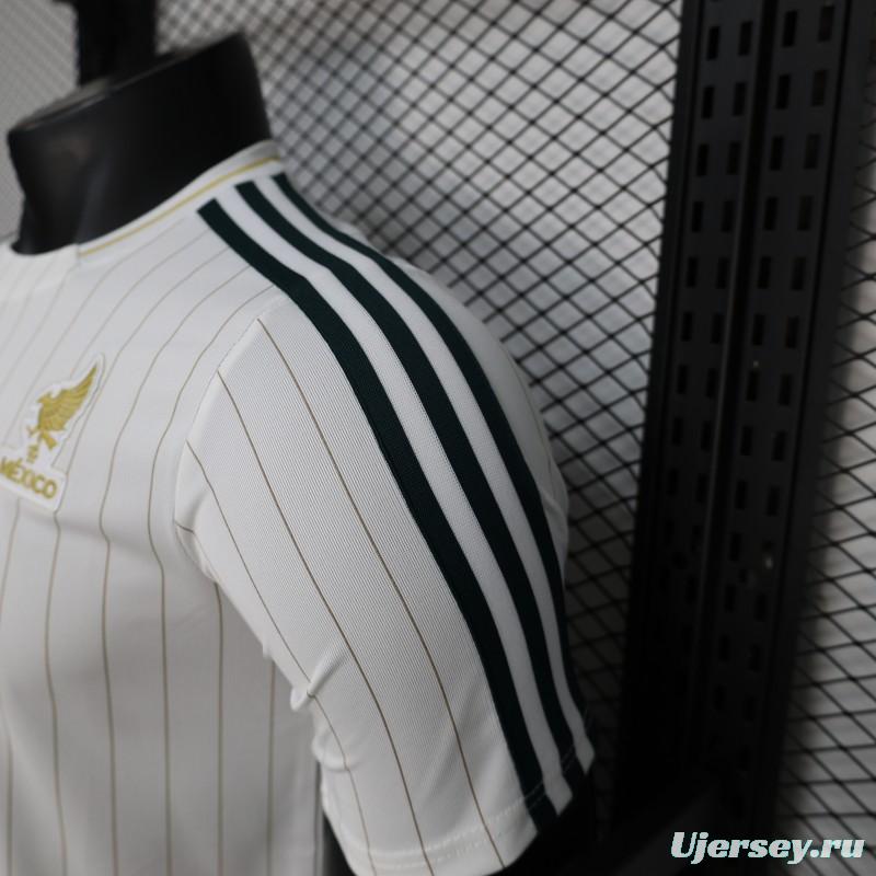 Player Version 2026 Mexico White Terrace Icons White Jersey