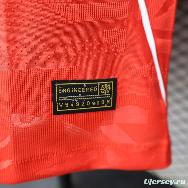 2026 Player Version England Red with Abstract Graphic Pattern Jersey