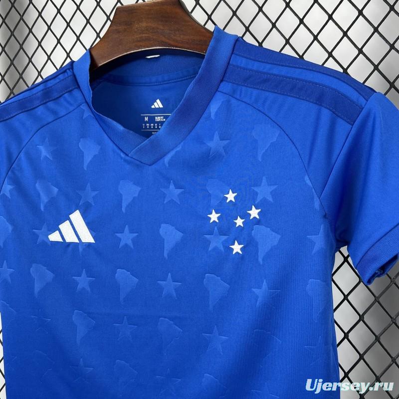 2026/27 Womens Cruzeiro Crop Top Home Jersey