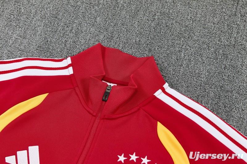 26/27 Germany  Red Full Zipper Jacket Tracksuit + Long Pants