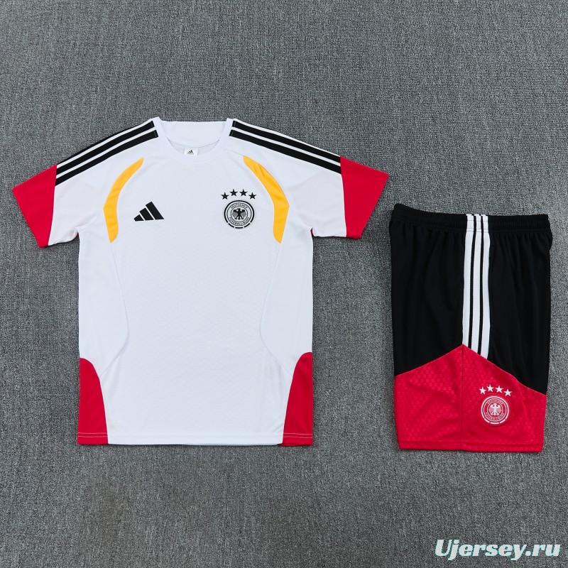 26/27  Germany White Short Sleeve+Soccer Shorts