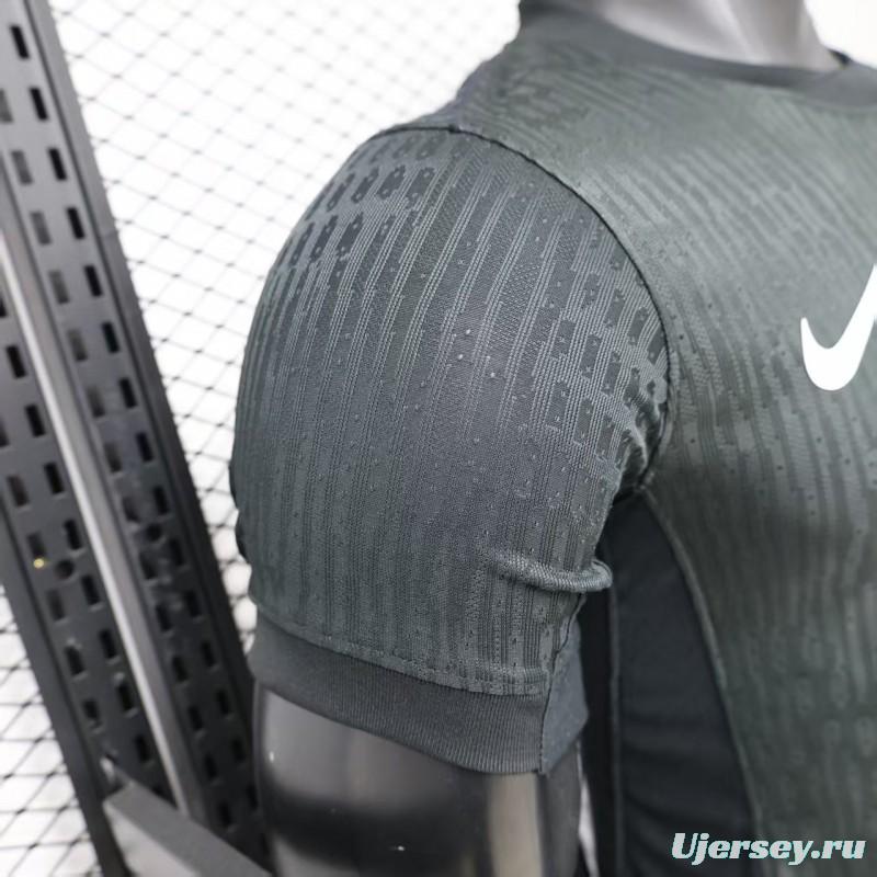 Player Version 26/27 Vasco da Gama Home Black with White Diagonal Sash Jersey