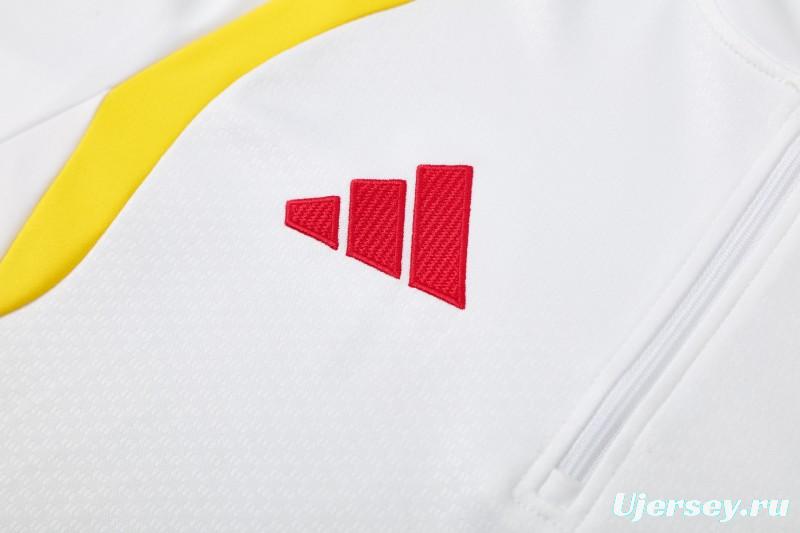 26/27  Colombia White  Half Zipper Jacket Tracksuit  + Long Pants