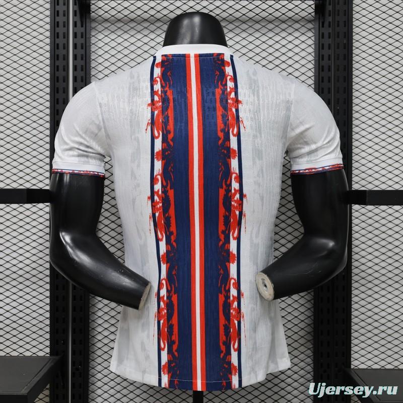 Player Version 2026 England White Blue Red Lion Totem Special Edition Jersey