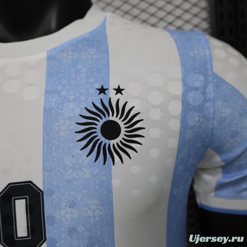 Player Version 2026 Argentina Home Light Blue & White Vertical Stripe Special Edition Jersey