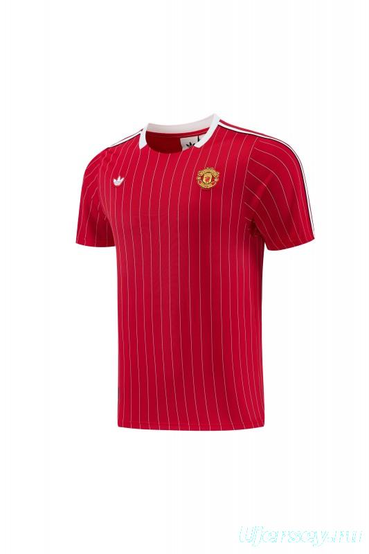 26/27  Manchester United Red Short Sleeve+Soccer Shorts