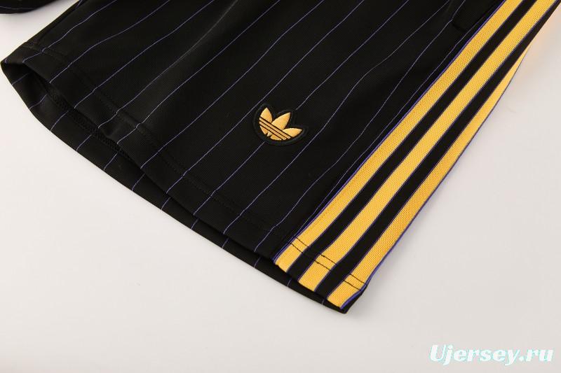 26/27  Manchester United Black Short Sleeve+Soccer Shorts