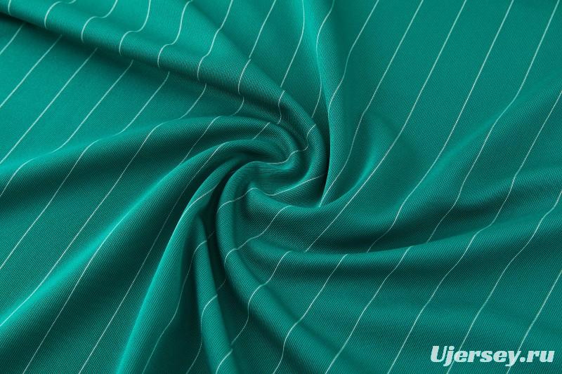 26/27 Liverpool   Green Pinstripe  Short Sleeve+Soccer Shorts