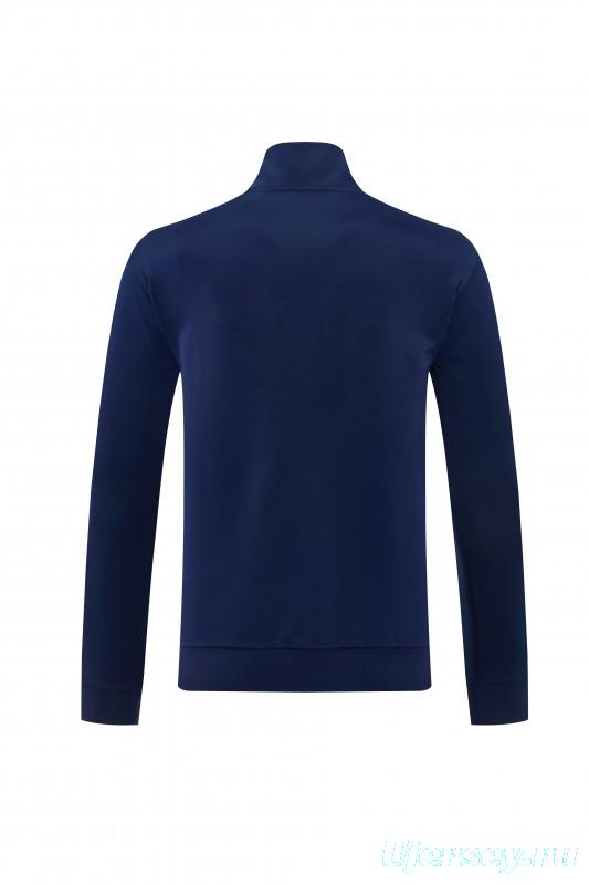 2026 Adidas Navy Blue Full Zipper Jacket + Long Pants