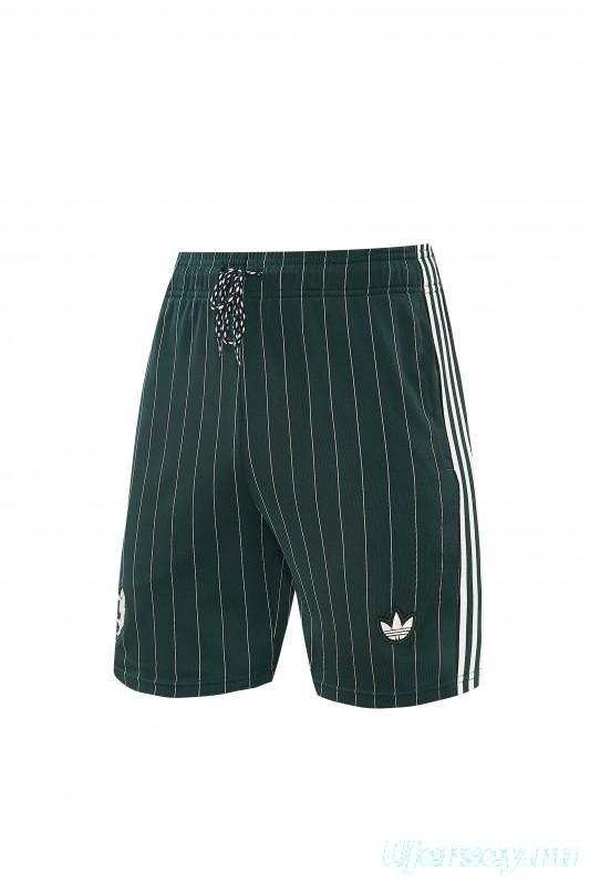 26/27 Juventus Navy Green Short Sleeve+Soccer Shorts
