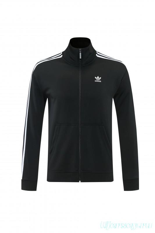 2026 Adidas Black Full Zipper Jacket + Long Pants