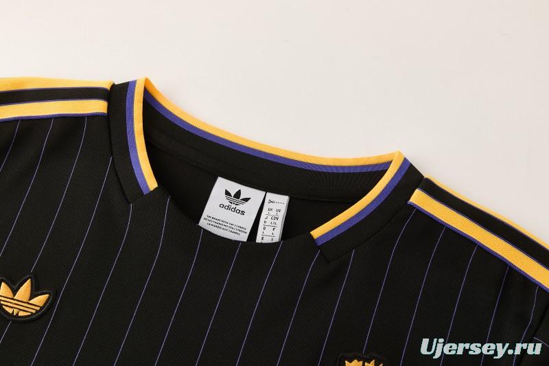 26/27  Manchester United Black Short Sleeve+Soccer Shorts