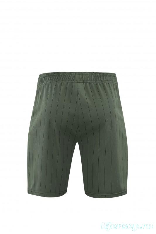 26/27 Bayern München  Forest Green  Pinstripe  Short Sleeve+Soccer Shorts
