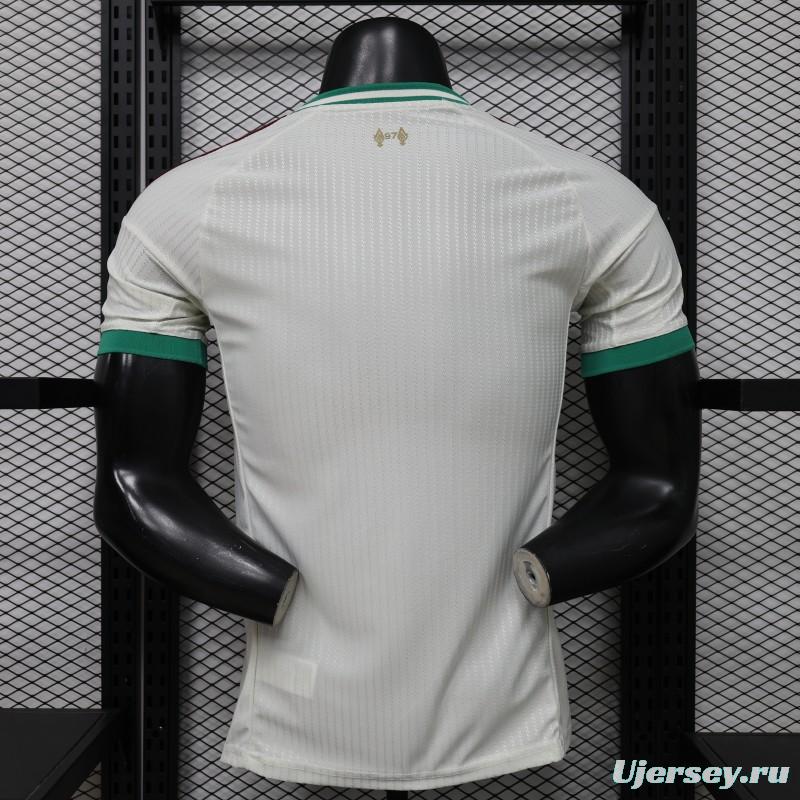 Player Version 26/27 Liverpool FC Off-White with Gold Crest  Special Edition Away Jersey