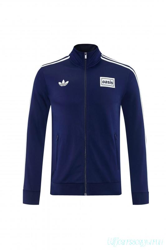 2026 Adidas Navy Blue Full Zipper Jacket + Long Pants