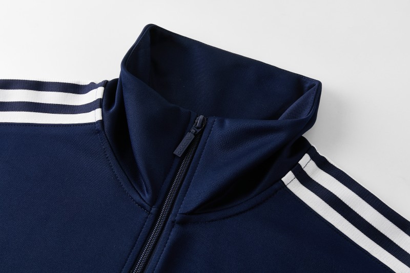 2026 Adidas Navy Blue Full Zipper Jacket + Long Pants