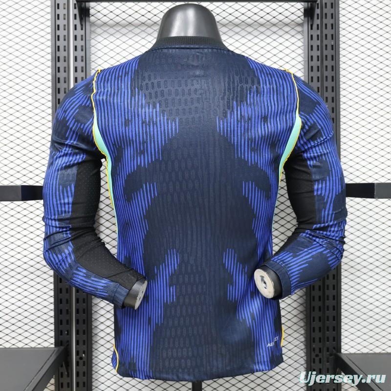 Player Version 26/27 Brazil Navy Blue Special Edition Long Sleeve Jersey