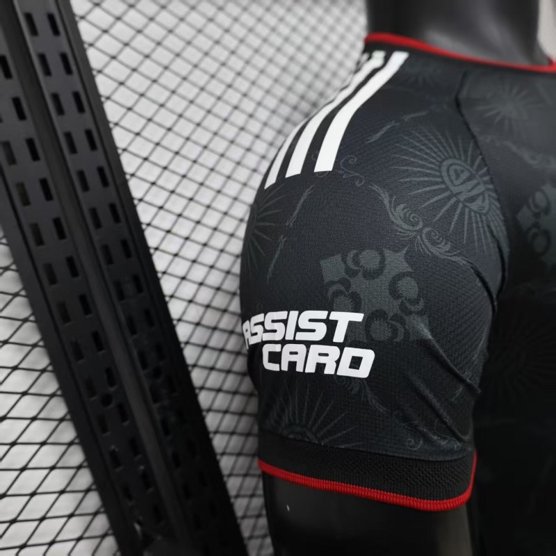 Player Version 26/27 River Plate Black with Red Diagonal Band Third Jersey