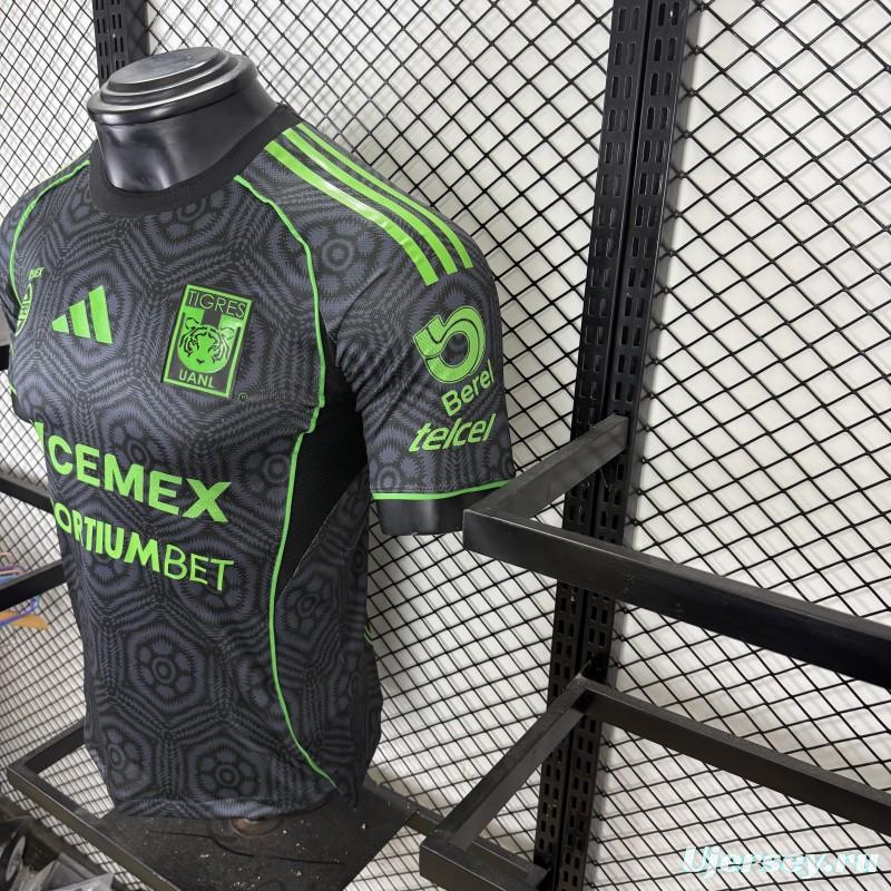 Player Version 25/26 Tigres UANL Adidas Third / Special Edition Black Jersey （SPORTIUMBET Ver.）