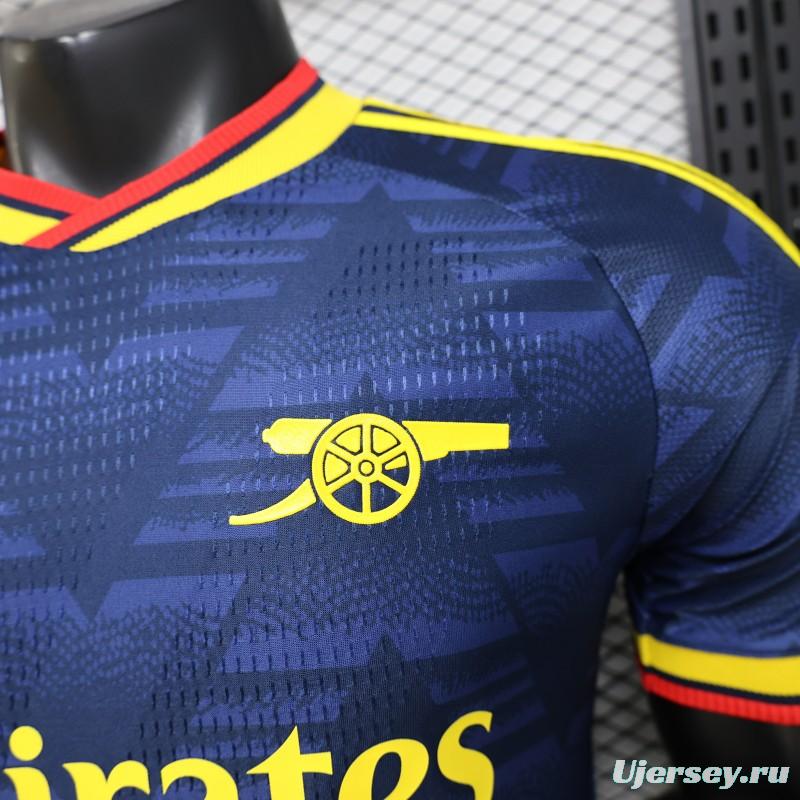 layer Version 26/27 Arsenal Navy Blue with Geometric Pattern Third Jersey