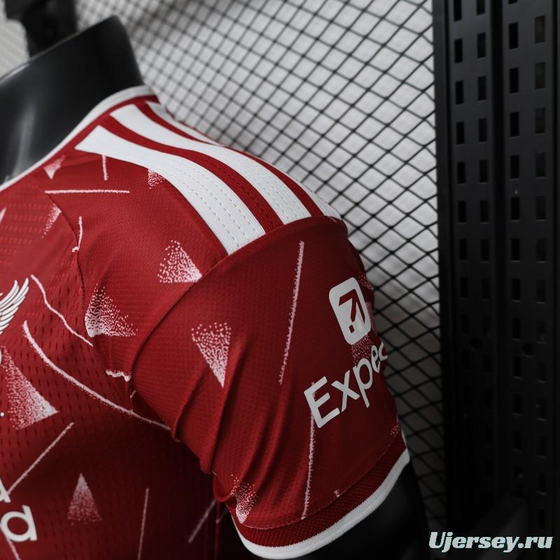 Player Version 26/27 Liverpool Red with Geometric Shatter Pattern Home Special Edition Jersey