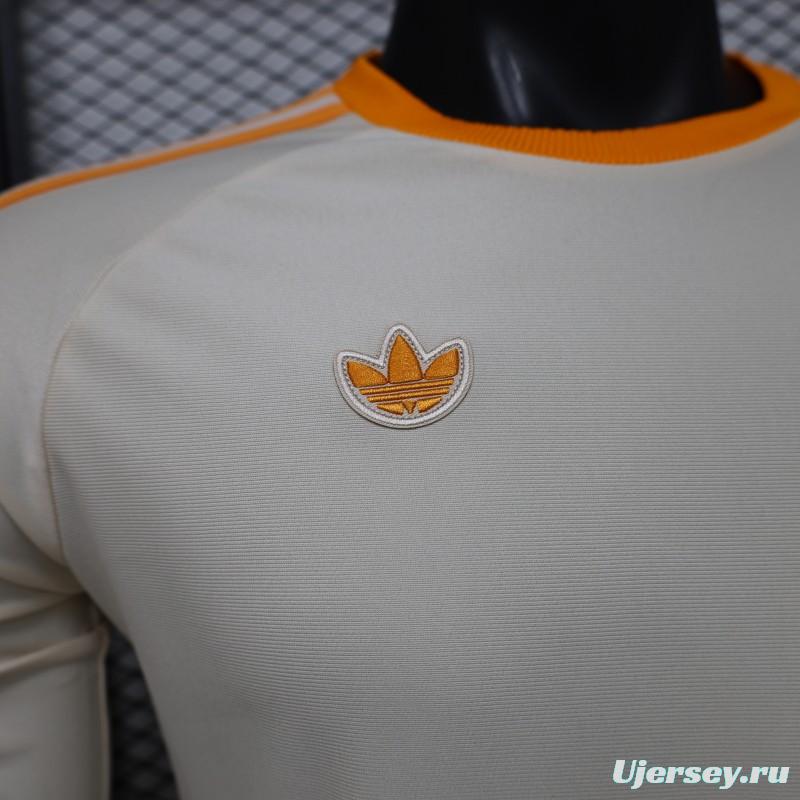 Player Version 26/27 Bayern Munich Cream White 1990 Vintage Remake Long Sleeve Jersey