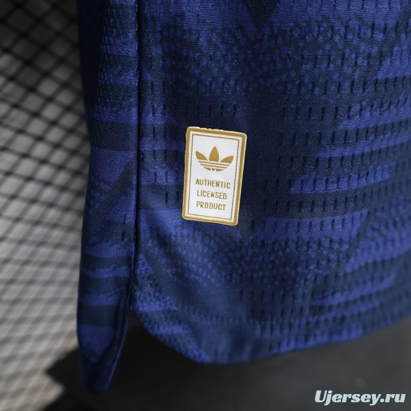 layer Version 26/27 Arsenal Navy Blue with Geometric Pattern Third Jersey