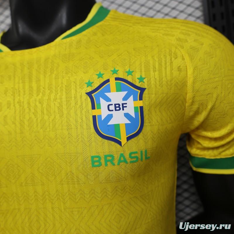 Player Version 2026 Brazil Home Yellow  Special Edition  Jersey