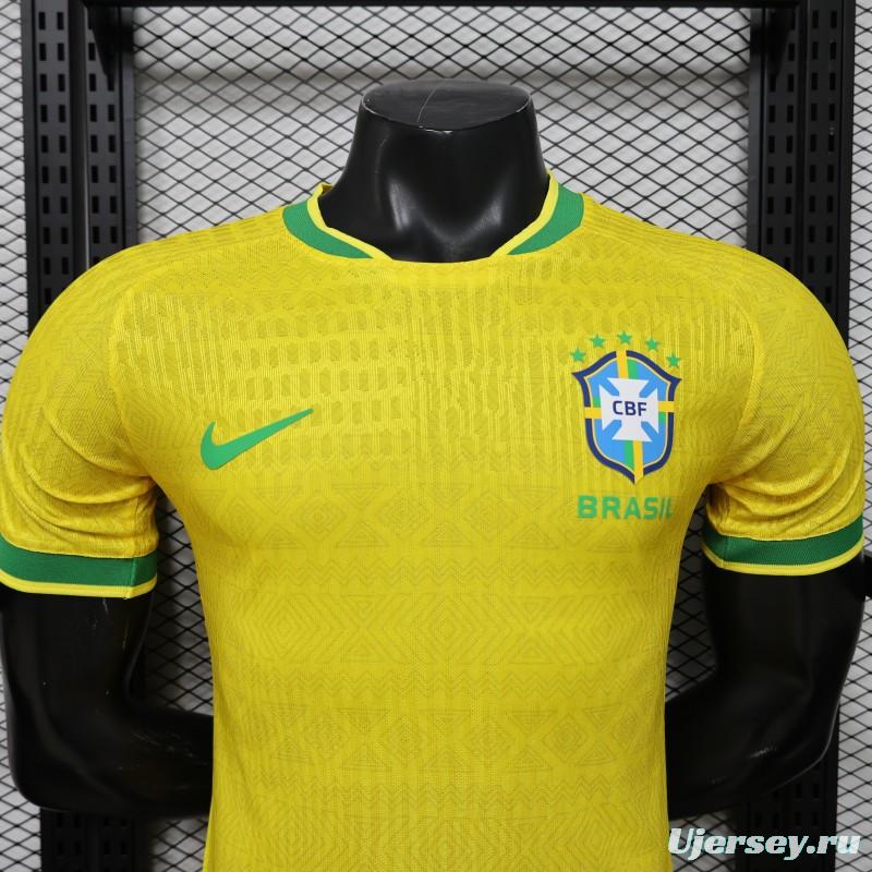 Player Version 2026 Brazil Home Yellow  Special Edition  Jersey