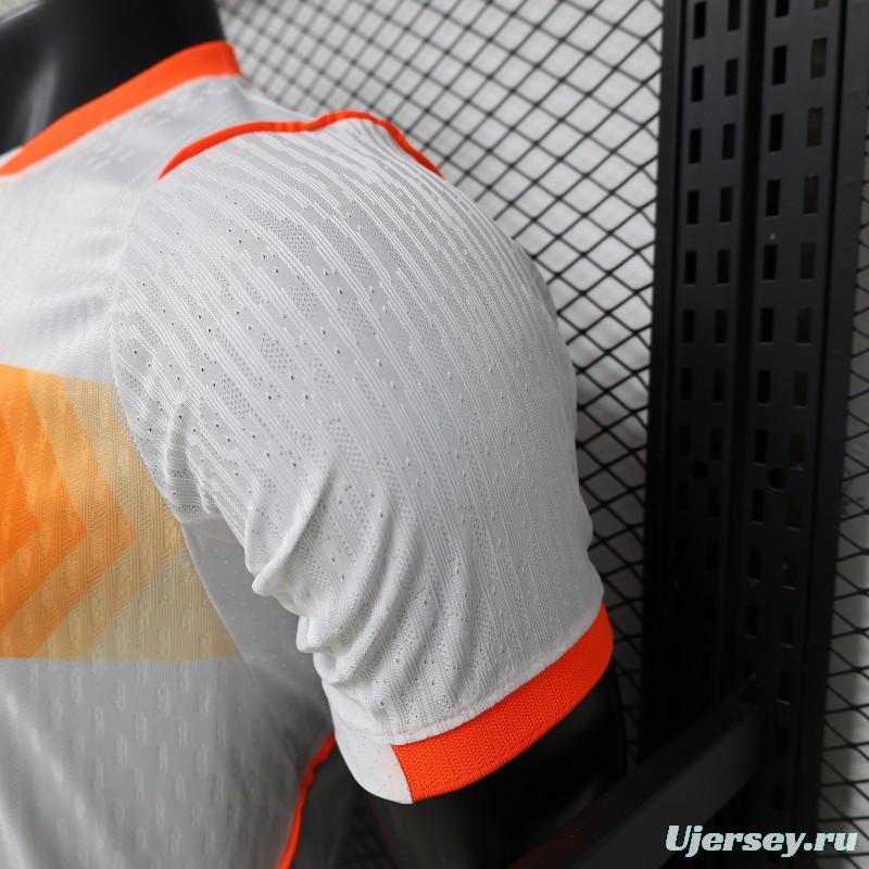 Player Version 2026 Netherlands  White with Orange  Away Jersey