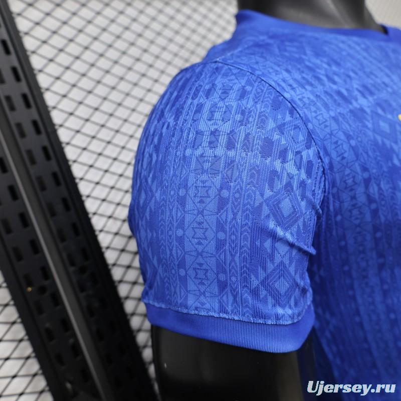 Player Version 2026 Brazil Away Blue Special Edition Jersey