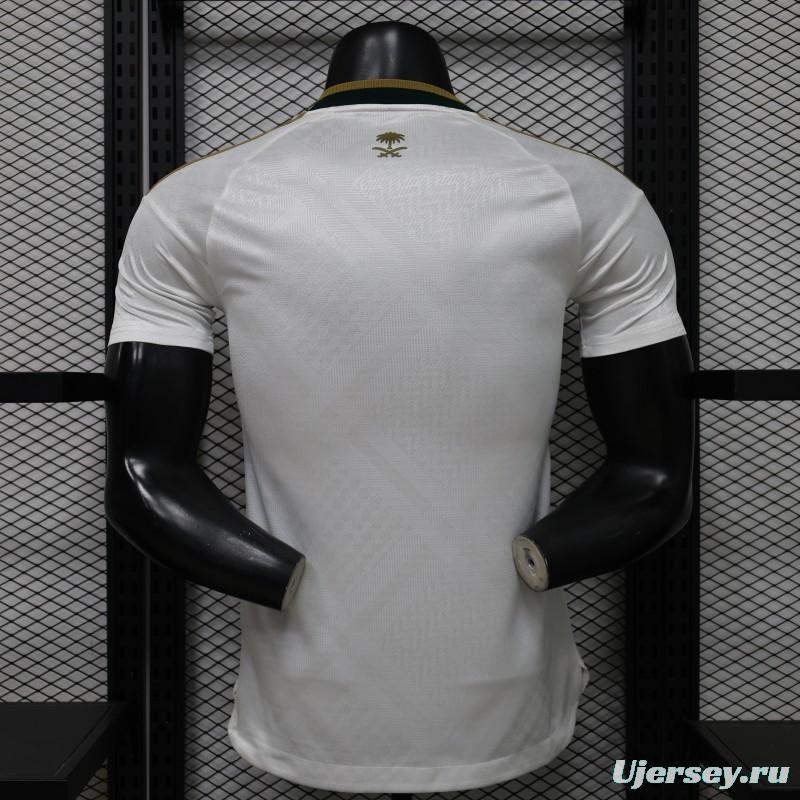 Player Version 26/27 Saudi Arabia  White & Gold Home Jersey
