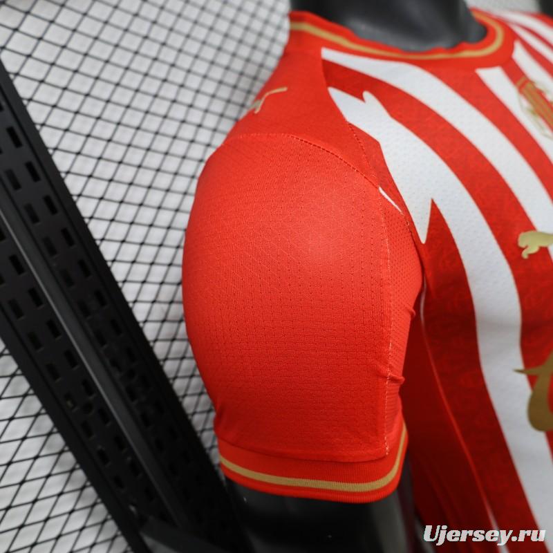 Player Version 26/27 Chivas de Guadalajara Red & White Stripes Home Jersey
