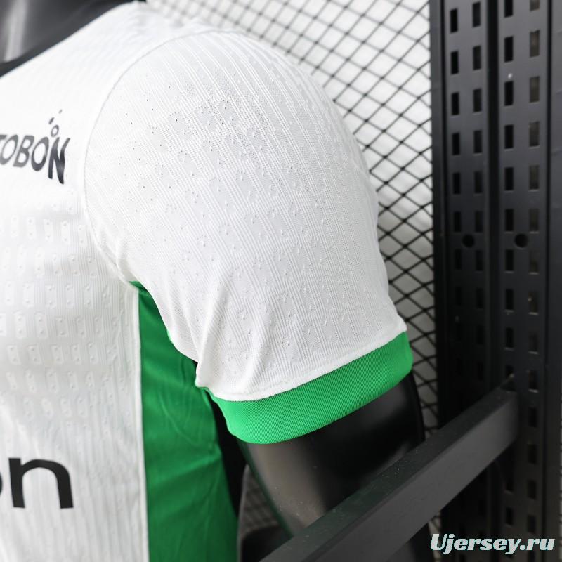 Player Version 26/27 Atlético Nacional White & Green Accent Away Jersey