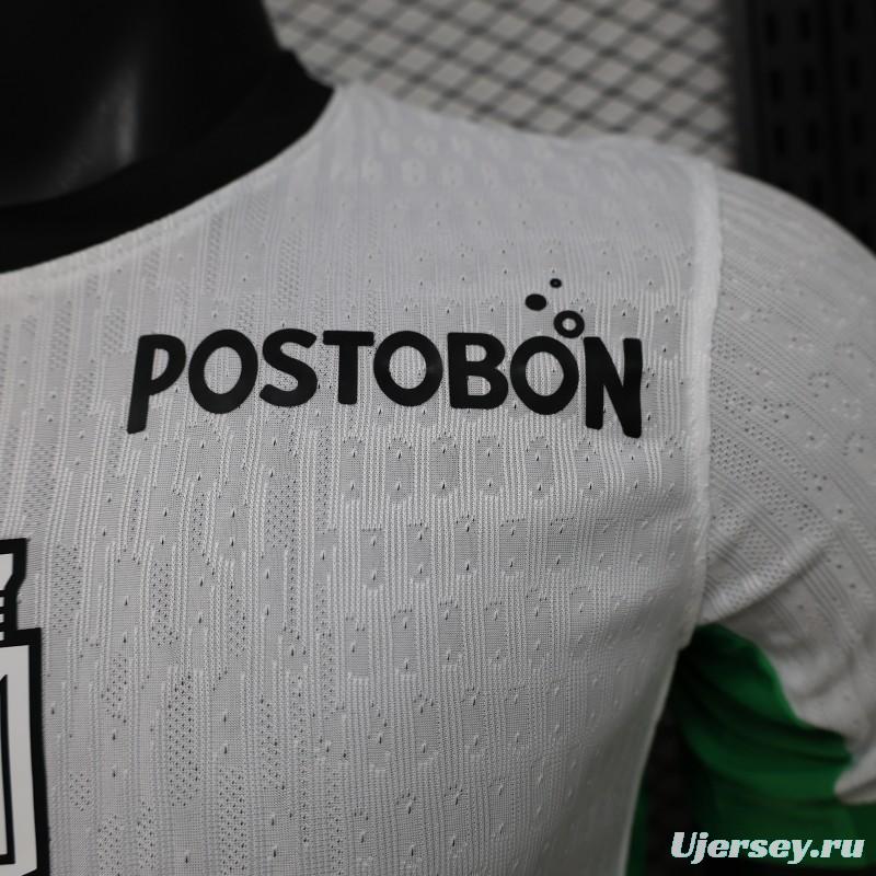 Player Version 26/27 Atlético Nacional White & Green Accent Away Jersey