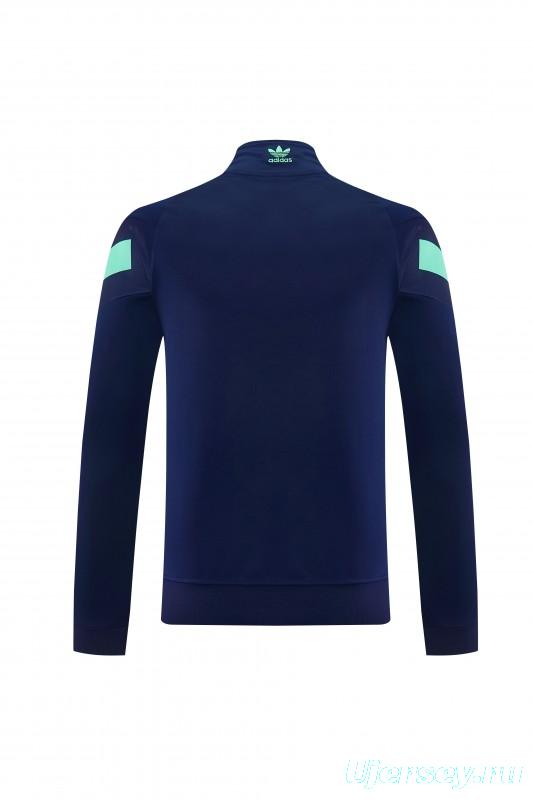 2026/27 Adidas Originals Navy Blue Full Zipper Jacket Tracksuit + Long Pants