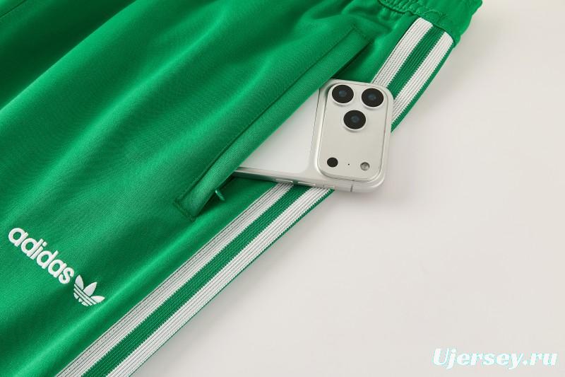 2026/27 Mexico  Green & Red Retro Full Zipper Jacket Tracksuit + Long Pants (Adidas Originals)