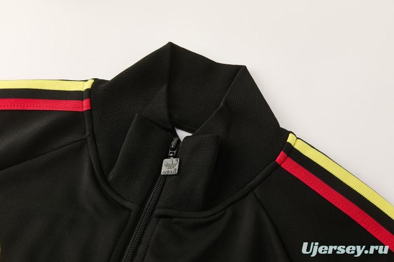 2026/27 Jamaica  Black  Full Zipper Jacket Tracksuit + Long Pants