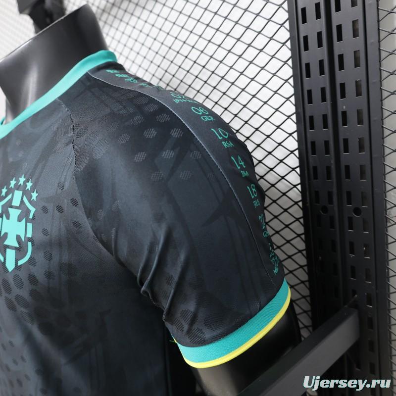 Player Version 26/27  Brazil  Charcoal Black & Mint Teal  Special Edition Jersey