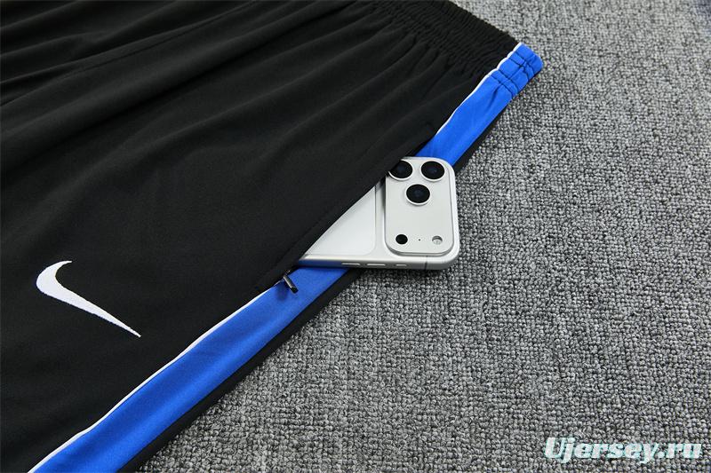 2026 Atletico Madrid Black Half Zipper Jacket Tracksuit + Long Pants