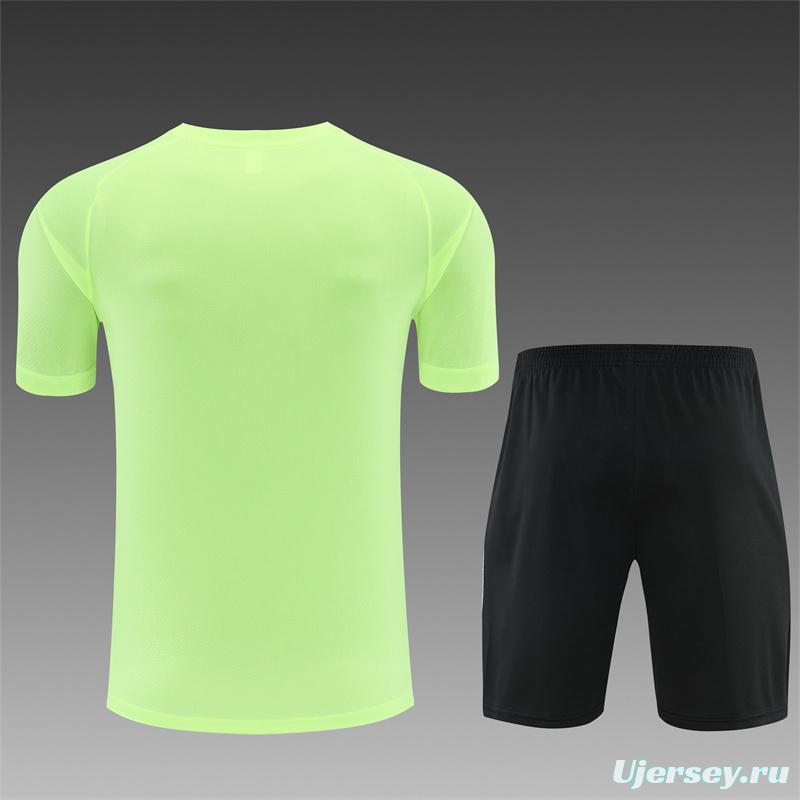 2026 Atletico Madrid Fluorescent Green Short Sleeve+Soccer Shorts
