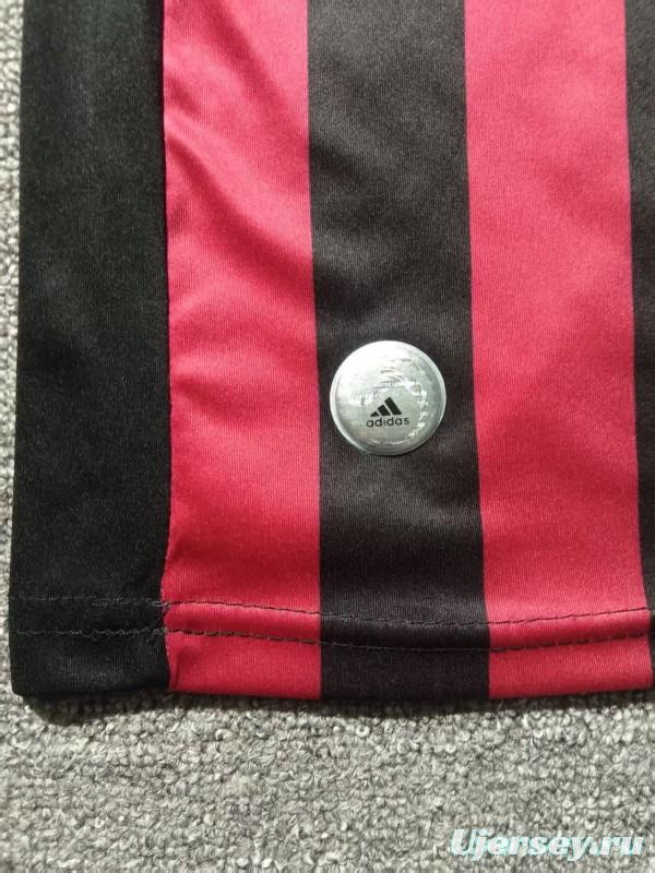 Retro 09/10 Kids AC Milan Home Long Sleeve Jersey