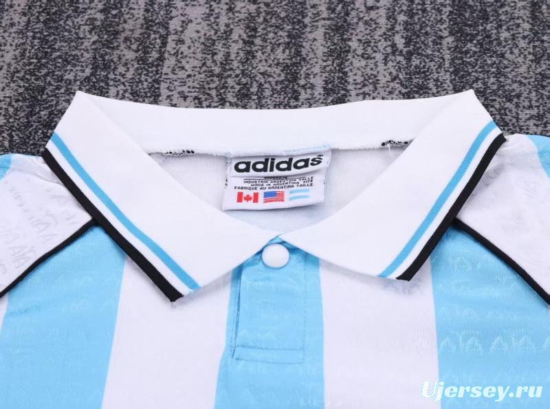 Retro Kids  96/97 Argentina Home Jacquard Jersey