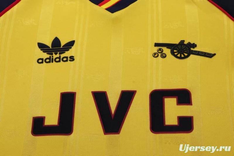 Retro Kids 88/90 Arsenal Yellow Away Jersey