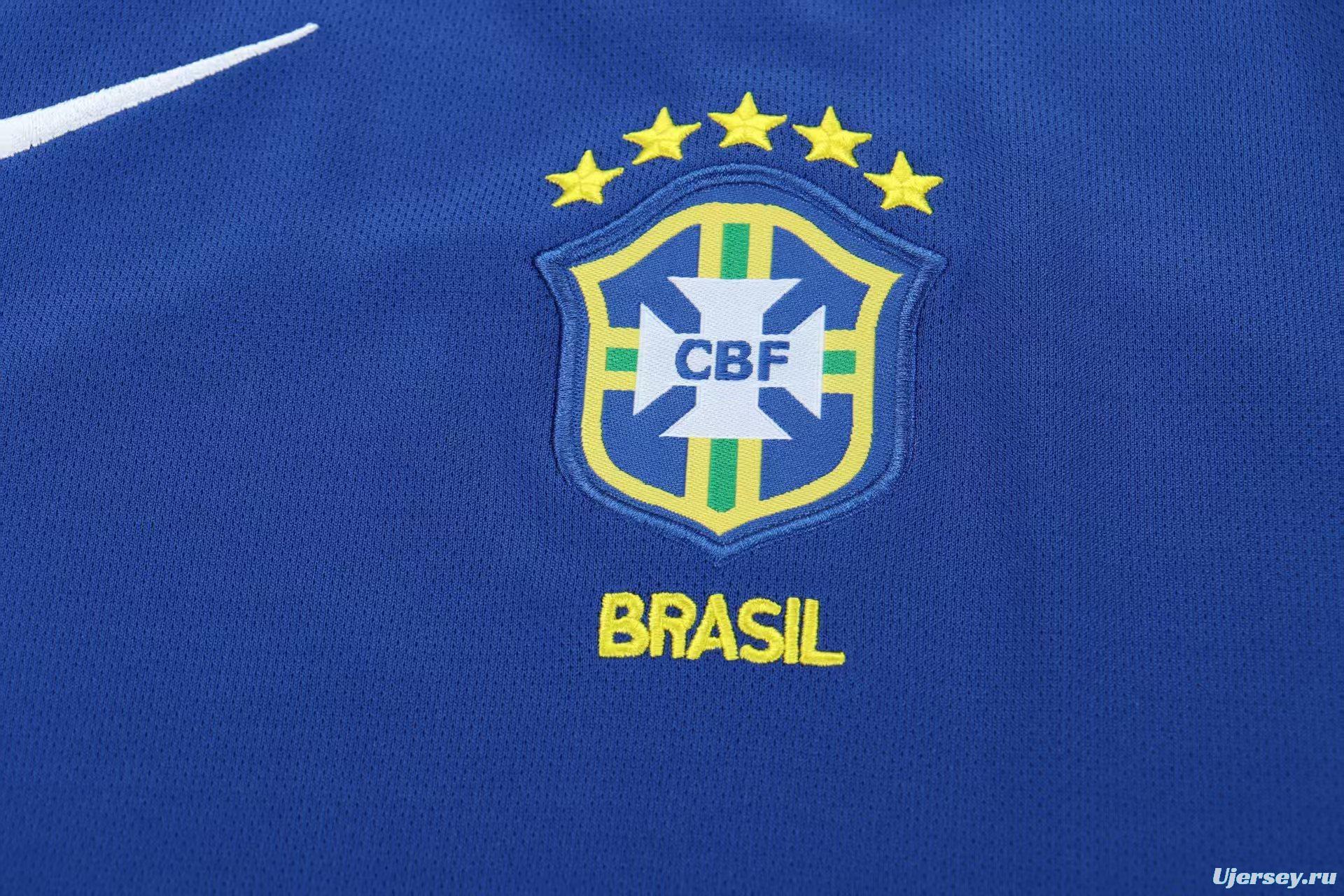 Retro 2004 Kids Brazil Away Jersey